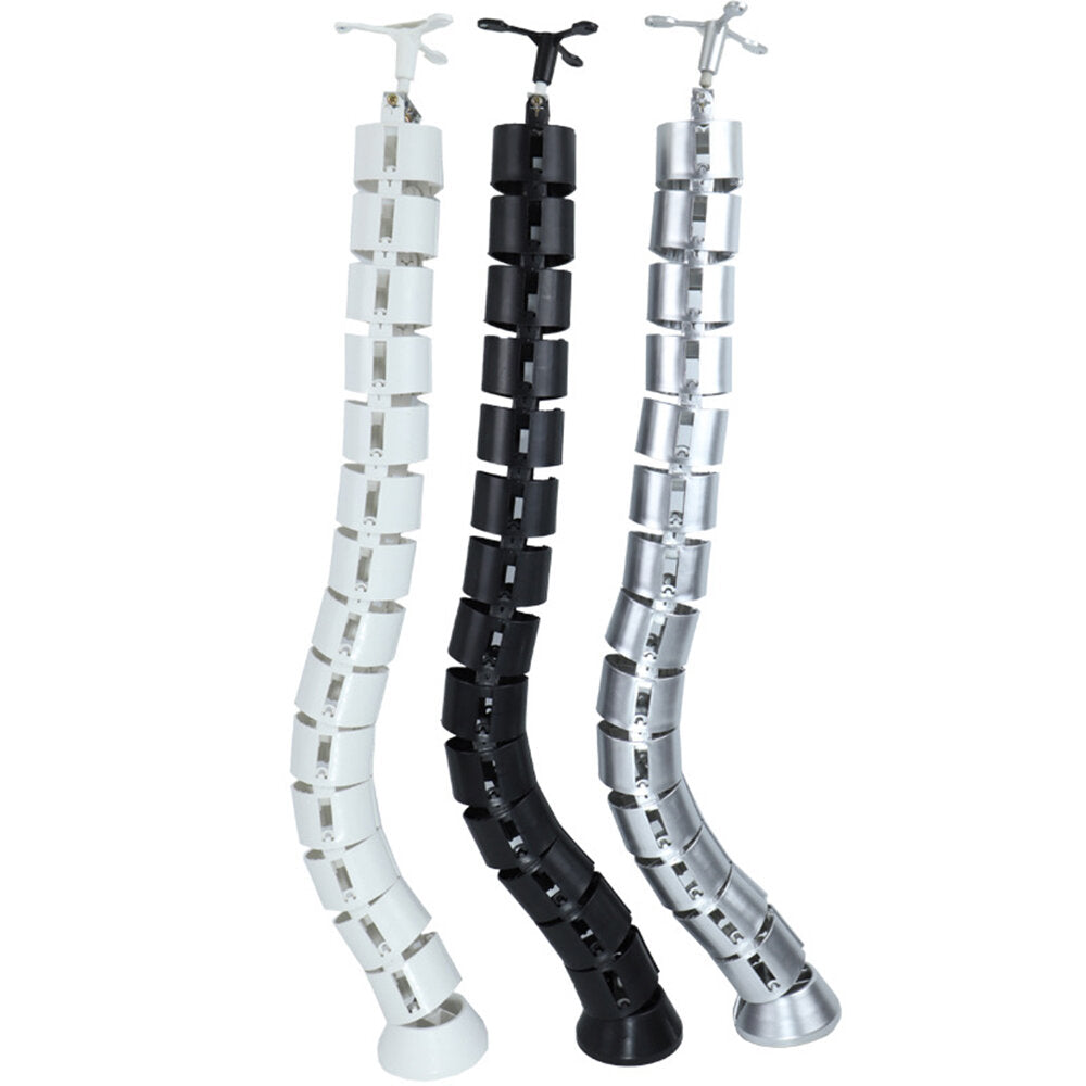 Abs Round Cable Sleeve Wire Organizer Coiled Tube Management