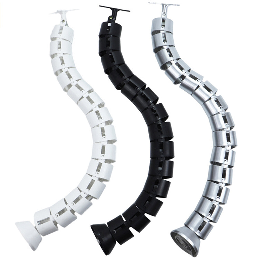 Abs Round Cable Sleeve Wire Organizer Coiled Tube Management