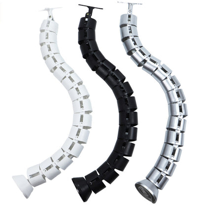 Abs Round Cable Sleeve Wire Organizer Coiled Tube Management