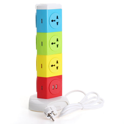 Alardor Four Tiers Rotating Socket Patch Panel Usb Plug