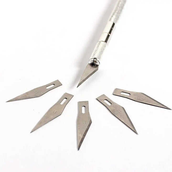 Aluminum Carve Knife Set - 6 Blades Engraving