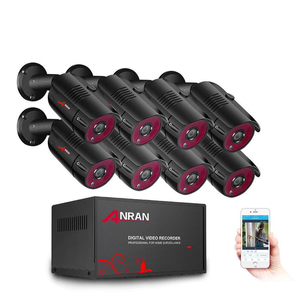 Anran 1080p Home Security Camera System Outdoor 2/4/6/8