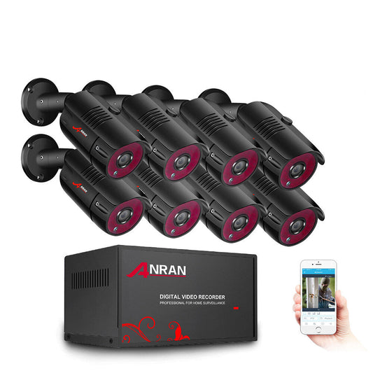 Anran 1080p Home Security Camera System Outdoor 2/4/6/8
