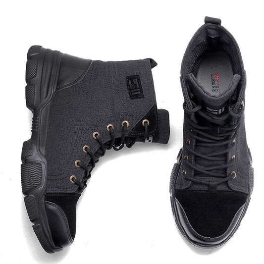 Atrego Men Safety Work Boots High Top Steel Toe Army Combat
