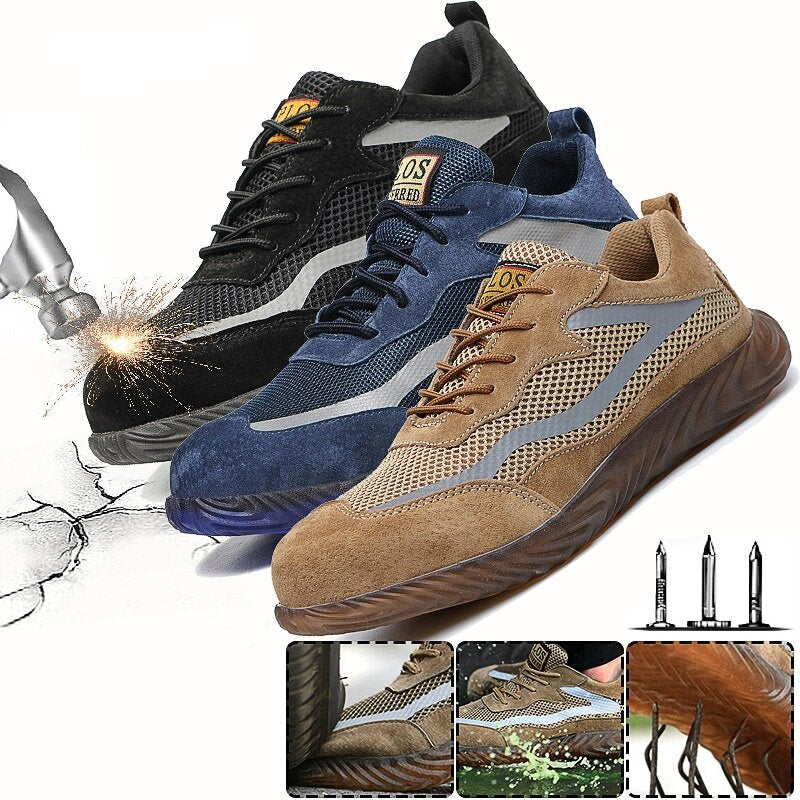Atrego Mens Steel Toe Safety Shoes Breathable Work Boots