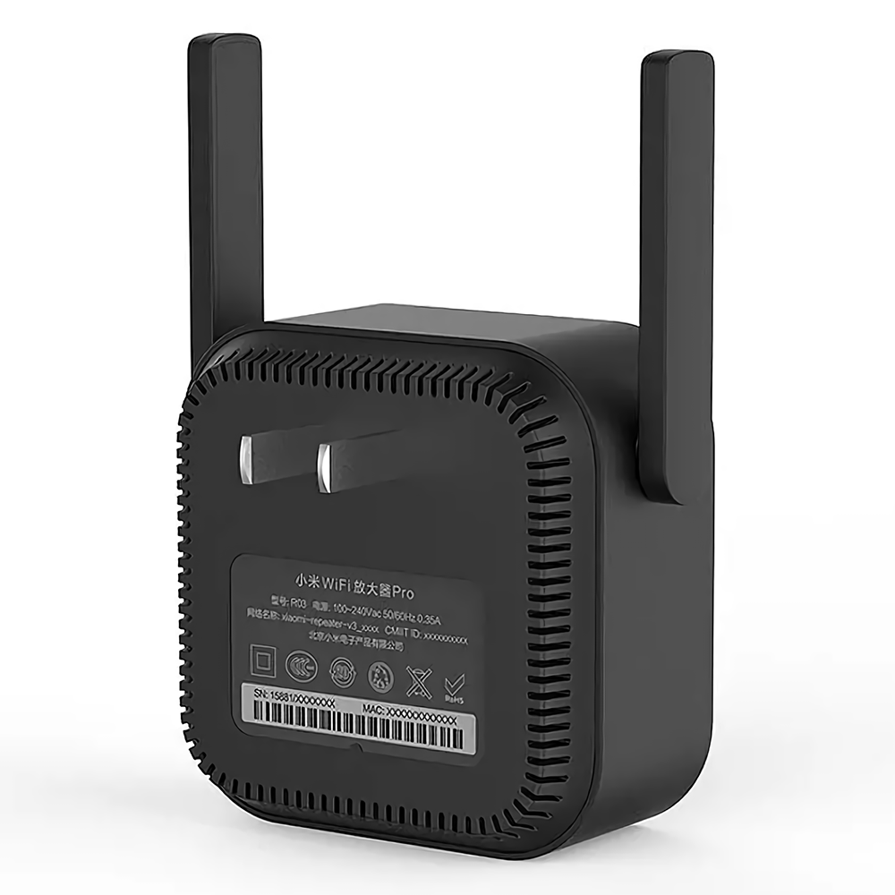 2Pcs [English Version] Xiaomi Pro 300M Wireless WiFi Repeater WiFi Extender Amplifer With EU Plug