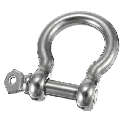 M4 M5 M6 D Ring Bow Shackle with Screw Pin 304 Stainless Steel Bracelet Shackle