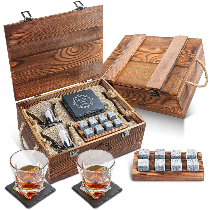Baban Whiskey Gift Sets: 2pcs Wine Glass & Chilling