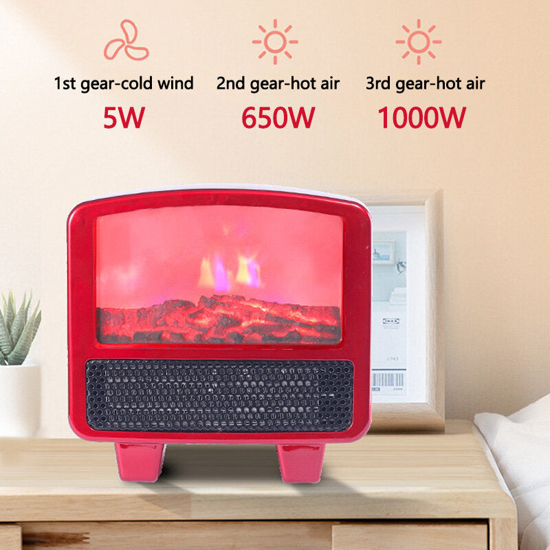 Bakeey 9.5’’ 1000w Heater Portable Mini Electric Ptc Fan Air