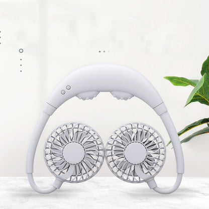 Bakeey Massage Board Neck Fan Led Usb Charging With Aroma