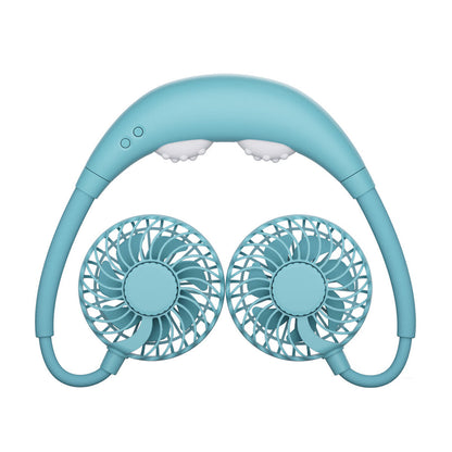 Bakeey Massage Board Neck Fan Led Usb Charging With Aroma
