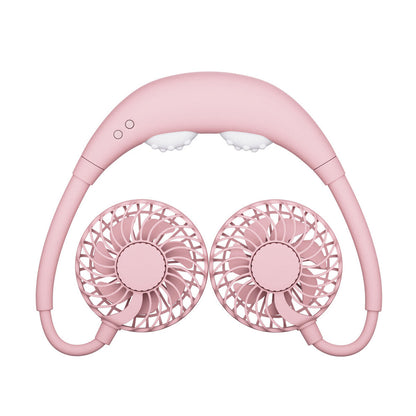 Bakeey Massage Board Neck Fan Led Usb Charging With Aroma