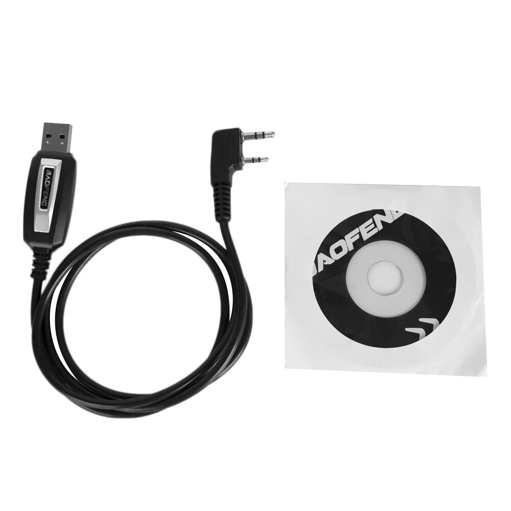 Baofeng 2 Pins Plug Usb Programming Cable For Walkie Talkie