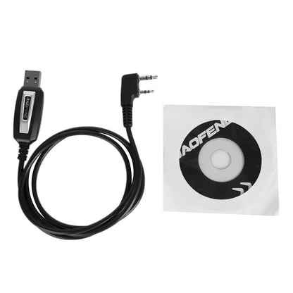 Baofeng 2 Pins Plug Usb Programming Cable For Walkie Talkie