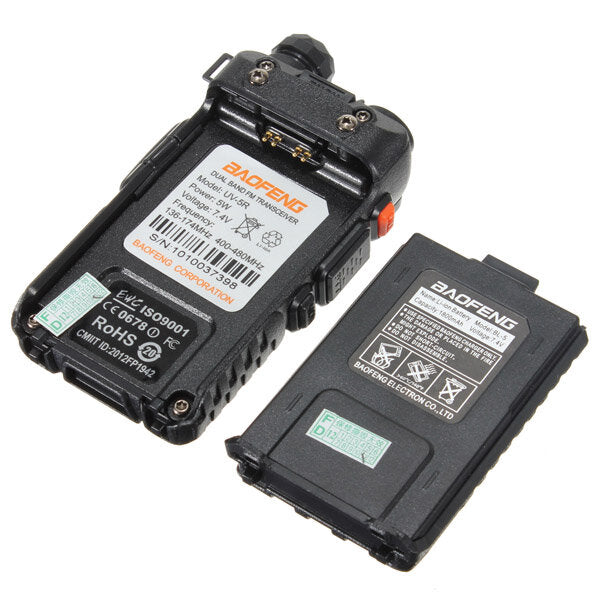 Baofeng Uv-5r Dual Band Handheld Transceiver Radio Walkie