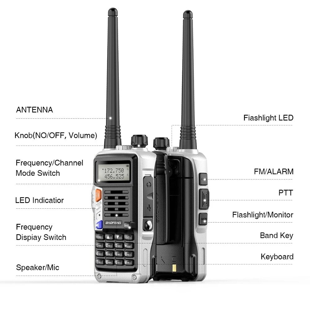 Baofeng Uv-s9 Plus Walkie Talkie Tri-band 10w Powerful Cb