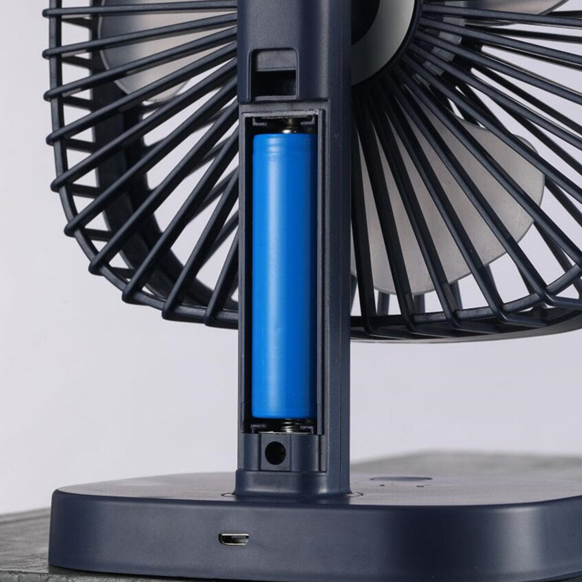 Black/white Dc5v 3-gear Usb Charging Mini Fan Adjustable