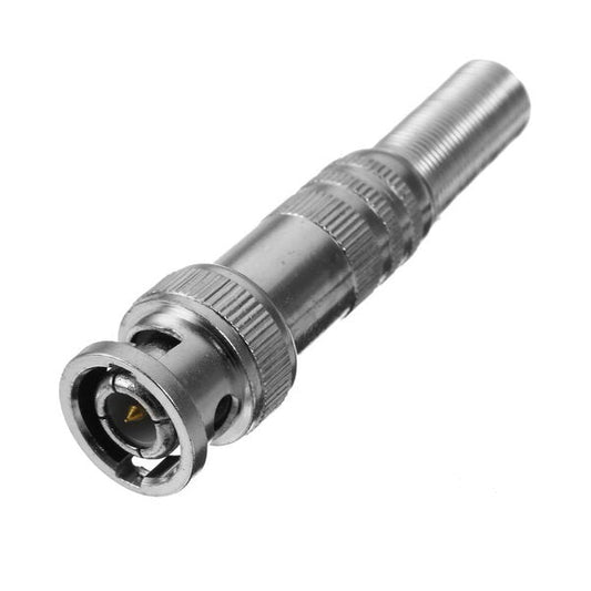 Bnc Male Connector For Rg-59 Coaxial Cable Brass End Crimp