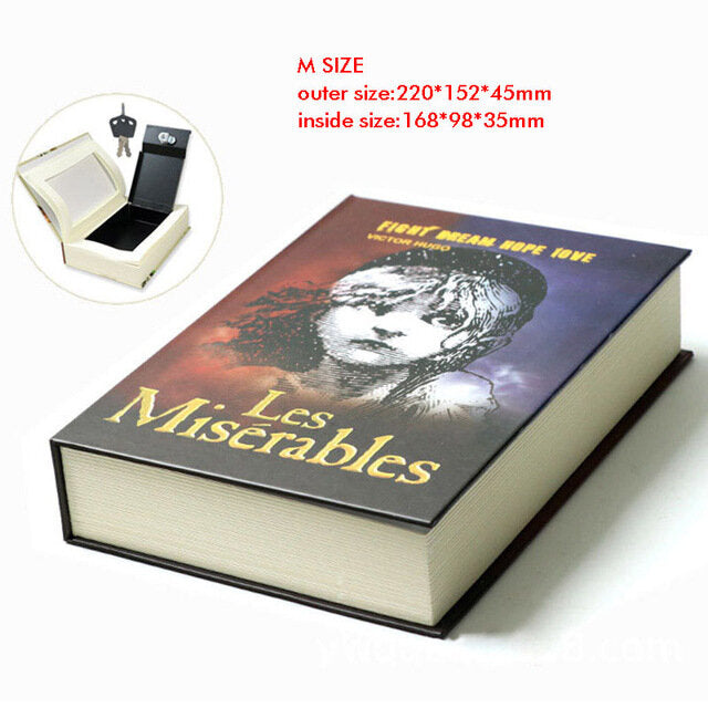 Book Safes Key Lock Type High Quality Secret Hidden Security