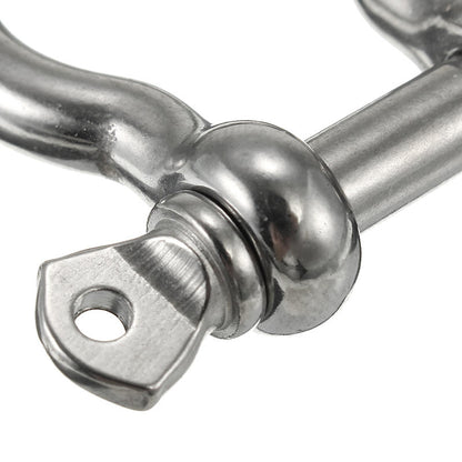 M4 M5 M6 D Ring Bow Shackle with Screw Pin 304 Stainless Steel Bracelet Shackle