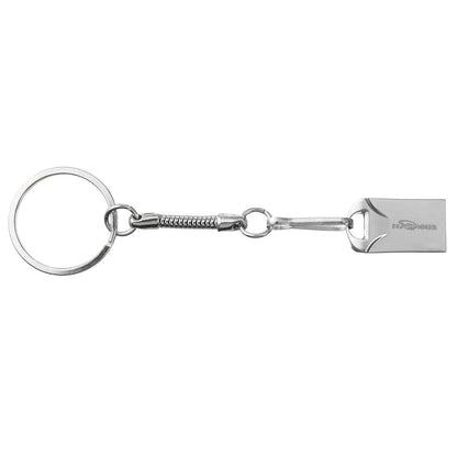 Silver 32GB 64GB USB3.0 Flash Drive Pen Drive Memory U Disk with Chain