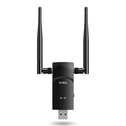 iSigal AC1200 Gigabit Wireless Network Card Dual Band USB WiFi Adapter Detachable Antenna WiFi Receiver