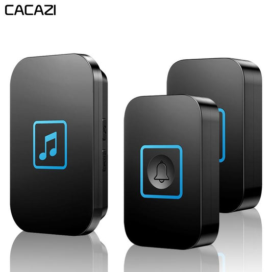 Cacazi Wireless Doorbell Waterproof 300m Remote Battery 2