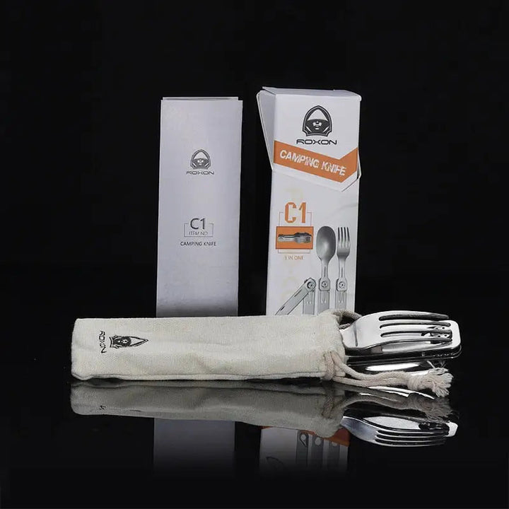 Camping Cutlery Set Knife Fork Spoon Stainless Steel