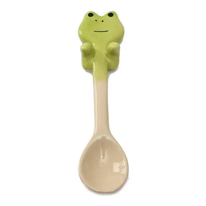 Cartoon Animal Ceramic Coffee Scoop Milk Tea Soup Spoon