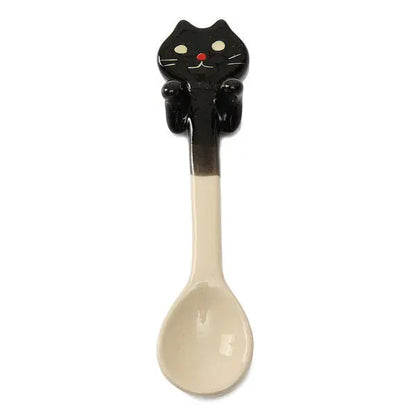 Cartoon Animal Ceramic Coffee Scoop Milk Tea Soup Spoon