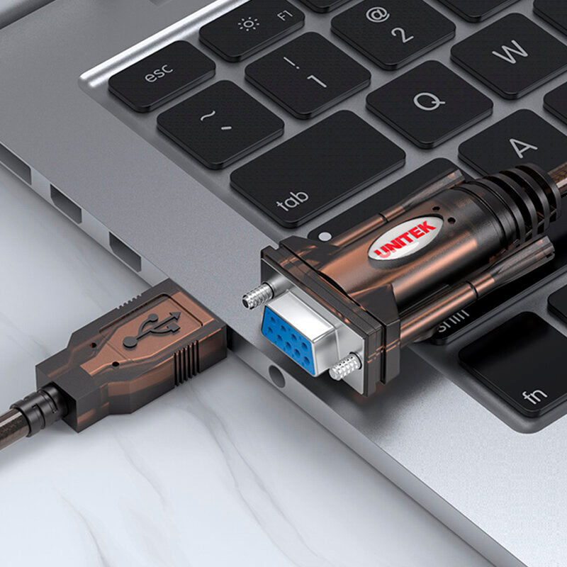 UNITEK USB to RS232 Serial Cable Engineering Grade Extension RS232 Cable Data Cable Support USB CDC-ACM