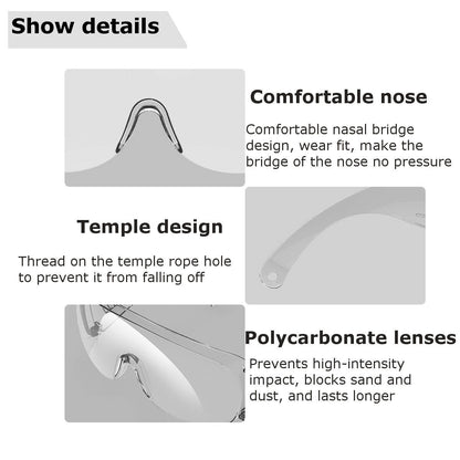 Children Adult Safety Goggles Anti Fog Dust Splash-proof