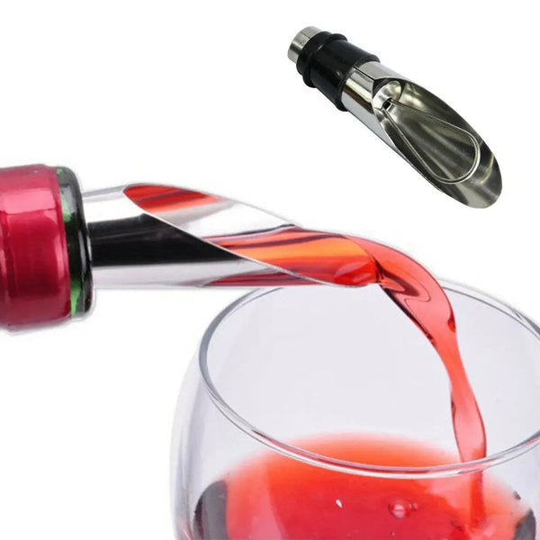 Circle Joy Stainless Steel Pourer: Fast Wine Decanter Kit