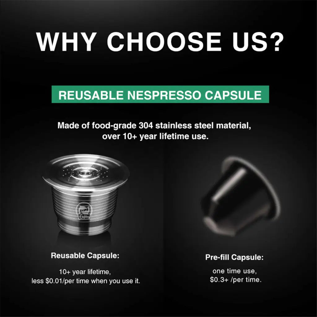 Coffee Capsule Stainless Filter: Reusable Kit For Nespresso