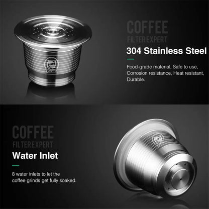 Coffee Capsule Stainless Filter: Reusable Kit For Nespresso
