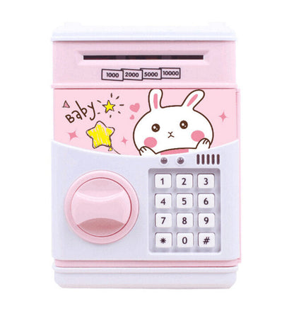 Coins Saving Box Bank Safe Automatic Deposit Banknote