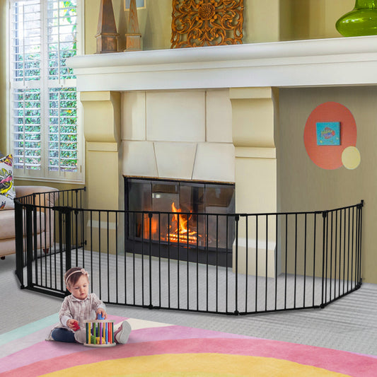 Comomy 198 Inch Long Baby Gate Extra Wide Play Yard 8 Panel