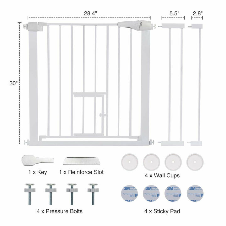 Comomy Extra Wide Baby Gate Fences Kids Play Large Pet
