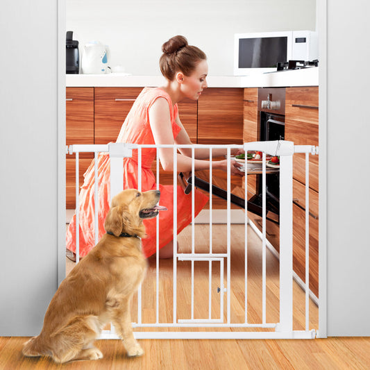 Comomy Extra Wide Baby Gate Fences Kids Play Large Pet