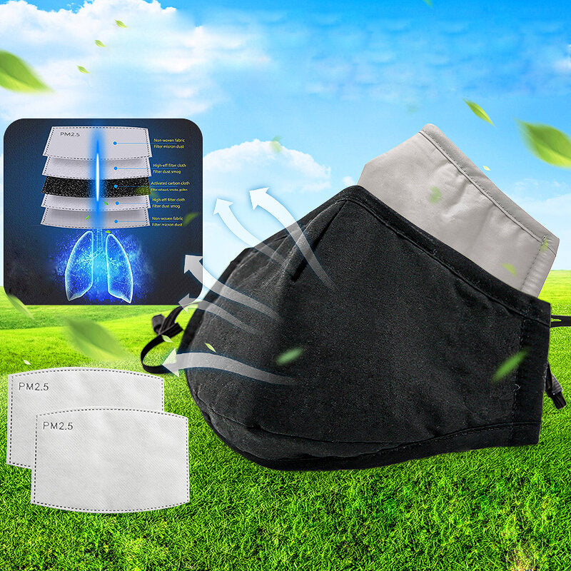 Cotton Anti-dust Face Mask Cover Reusable Pm2.5 Respirator