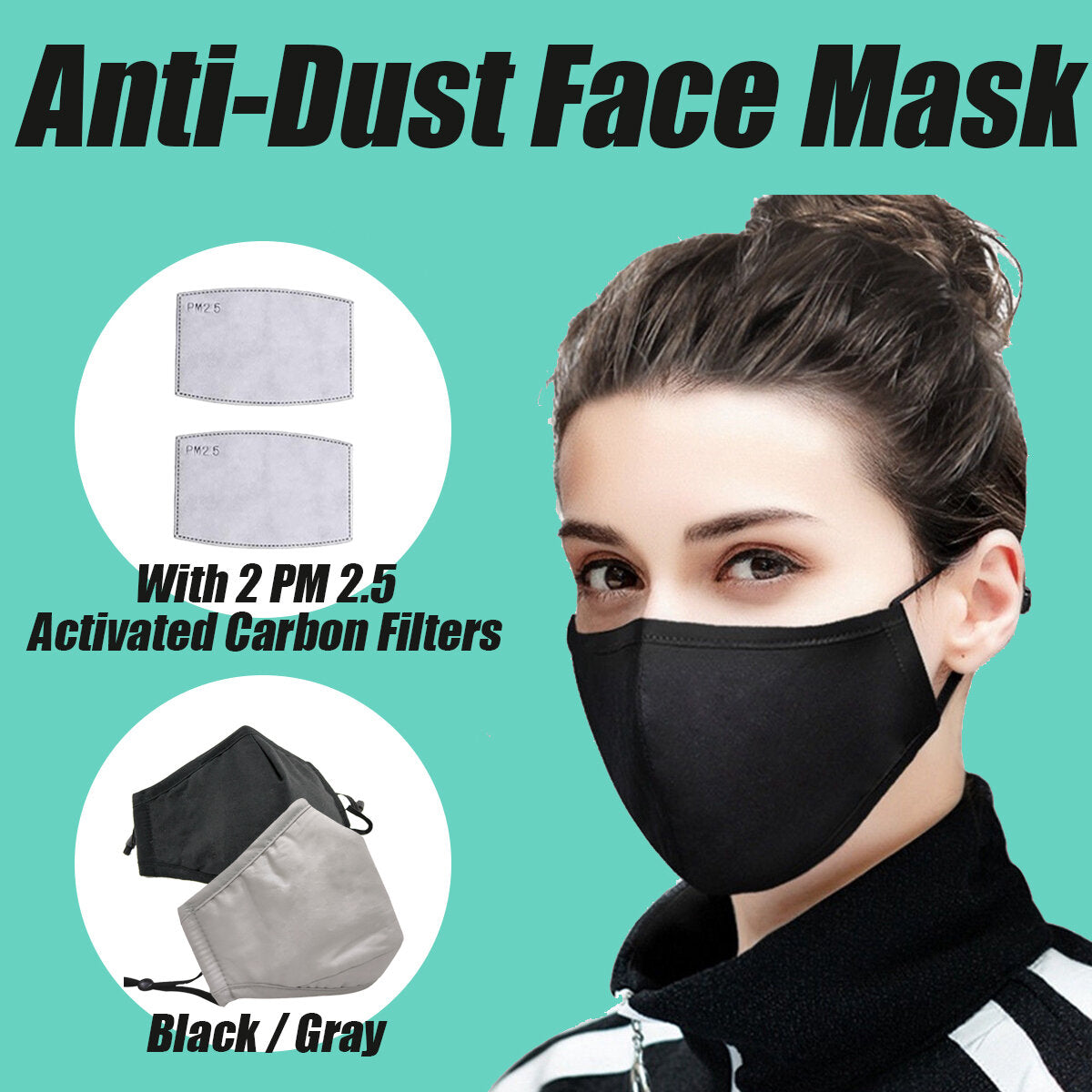 Cotton Anti-dust Face Mask Cover Reusable Pm2.5 Respirator
