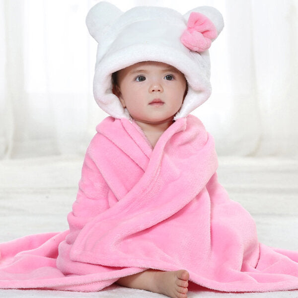 Cute Animal Cartoon Baby Infant Wrap Parisarc Soft Flannel