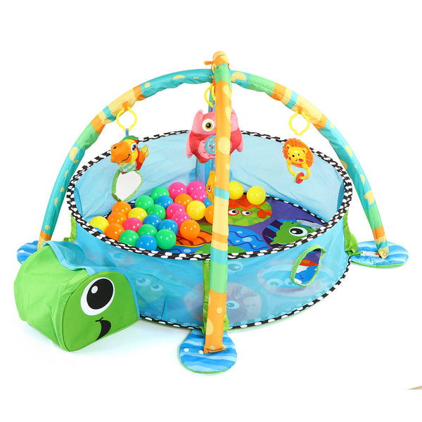 Cute Turtle Baby 3in1 Play Mat For Children Crawling Gym