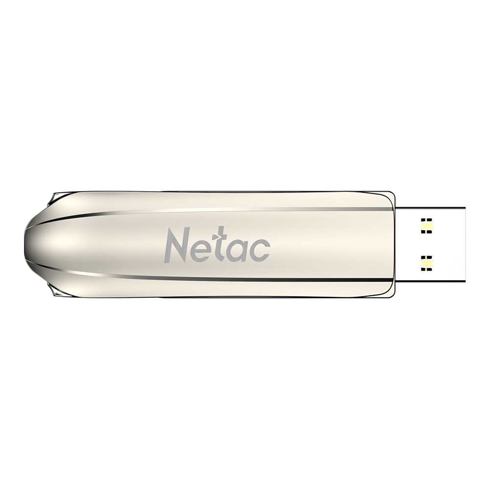 Netac U389 USB3.2 Flash Drive 128G 256G Thumb Drive Zinc Alloy Solid State U Disk 360 Rotatable 150MB/s Pendrive