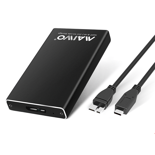 MAIWO K1942N M.2 NGFF to Type-C SSD Hard Drive Enclosure Aluminum Alloy SSD Case for 2230 2240 Solid State Drive