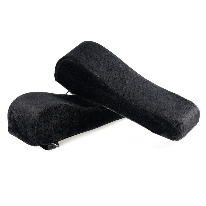 2pcs Chair Armrest Pads Memory Foam Elbow Pillow for Forearm Pressure Relief Universal Chair Arm Cover Set Office Chair Supplies