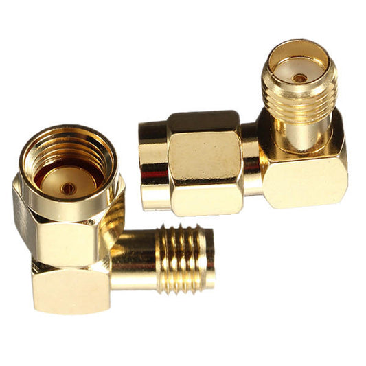 Daniu Rp-sma Male To Sma Female Jack Right Angle Crimp Rf