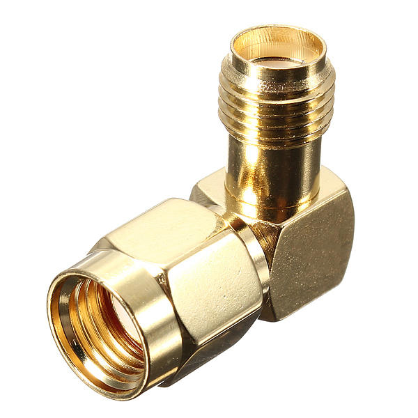 Daniu Rp-sma Male To Sma Female Jack Right Angle Crimp Rf