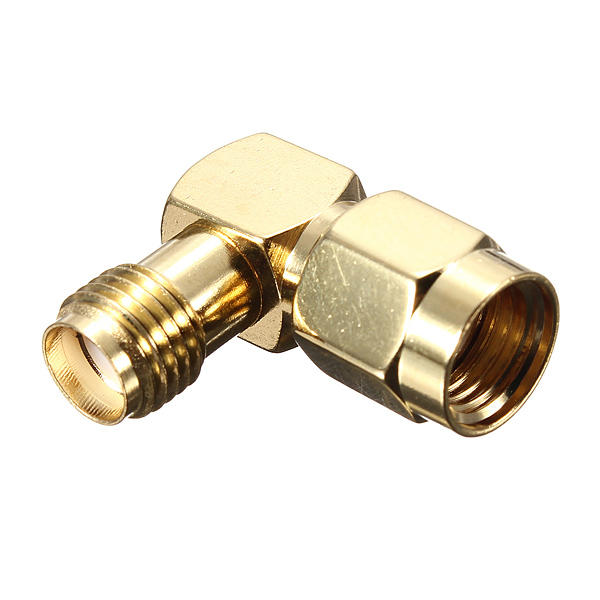 Daniu Rp-sma Male To Sma Female Jack Right Angle Crimp Rf