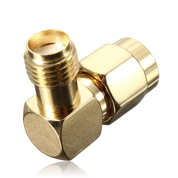 Daniu Rp-sma Male To Sma Female Jack Right Angle Crimp Rf
